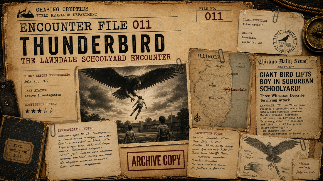Encounter File 011: Thunderbird – The Lawndale Schoolyard Encounter