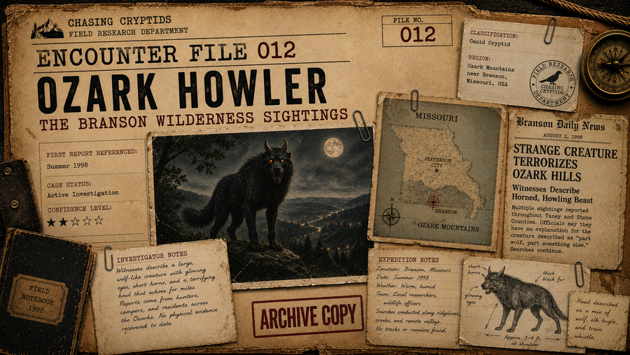 Encounter File 012: Ozark Howler – The Branson Wilderness Sightings