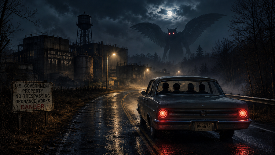 Encounter File 001: Mothman | The Red Eyes at the TNT Plant