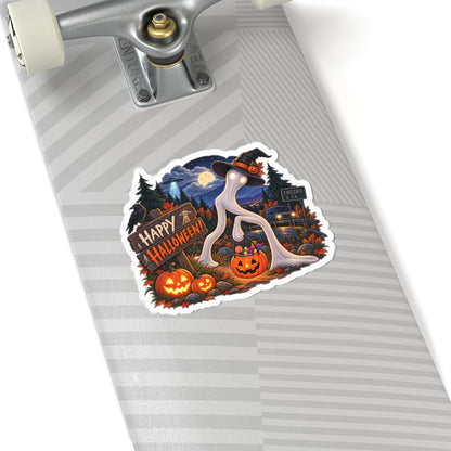 Cute Fresno Nightcrawler Halloween Sticker, Happy Halloween Cryptid Sticker, Spooky Cute Paranormal Gift