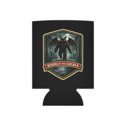 Mothman vintage badge neoprene can cooler, Respect the Locals series