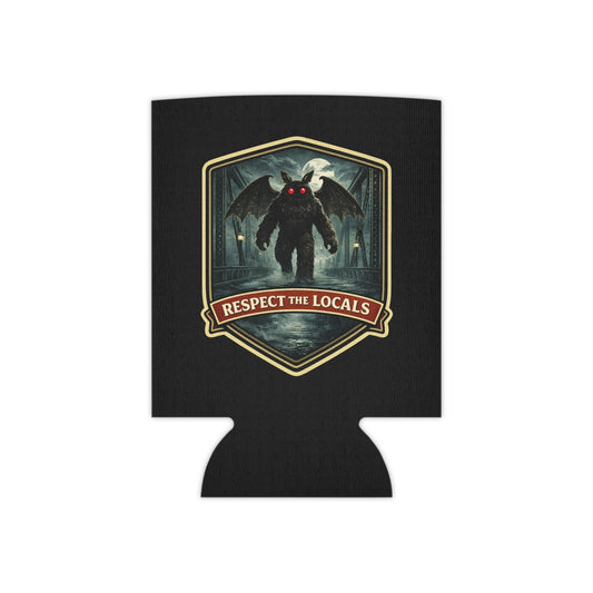 Mothman 'Respect the Locals' Can Cooler | Novelty Creature Beverage Cooler