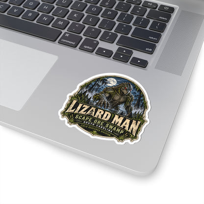 Lizard Man Sticker | Scape Ore Swamp South Carolina Cryptid Sticker | Reptilian Humanoid Field Research Decal | 3 or 4 Inch