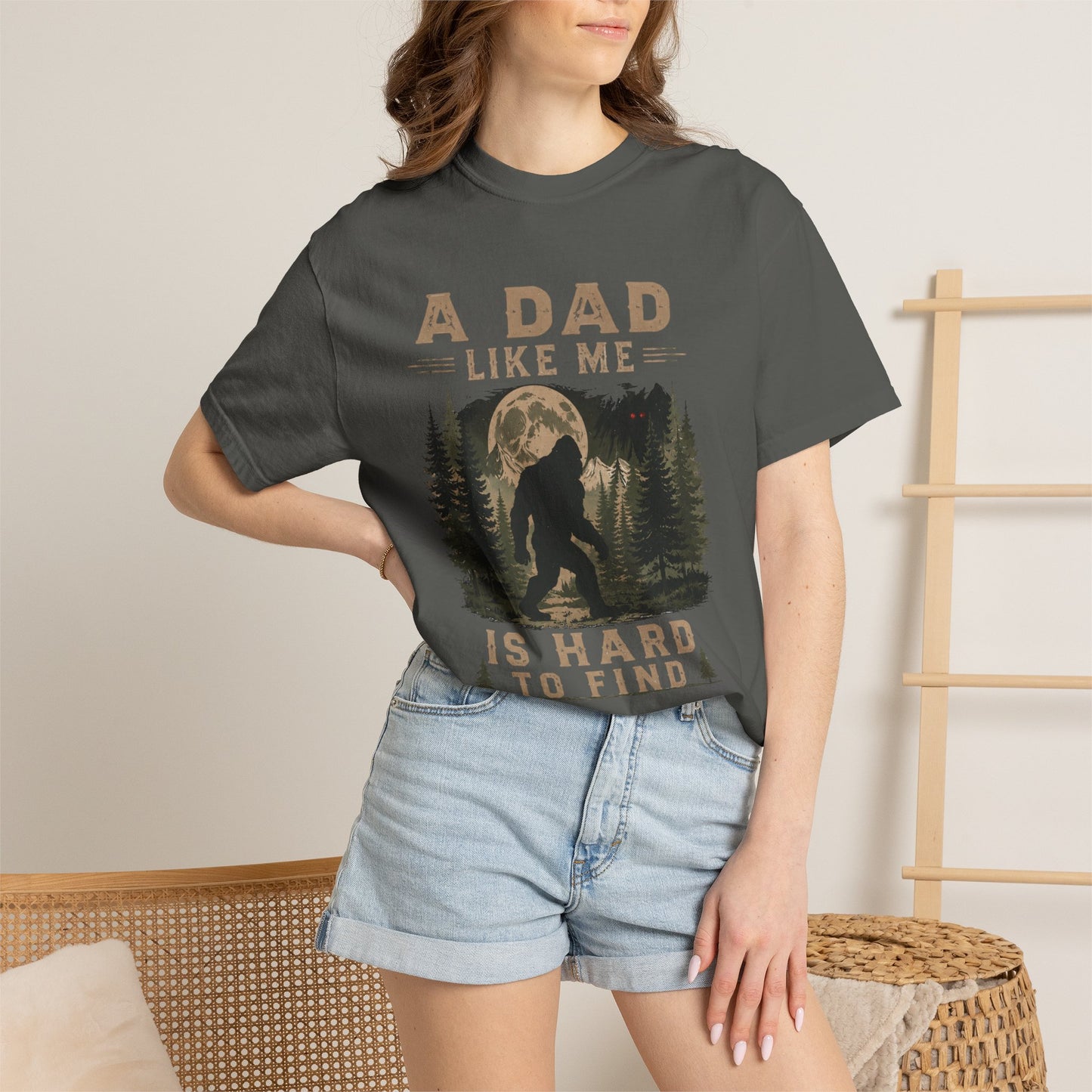A Dad Like Me Is Hard To Find T-Shirt | Bigfoot Forest Design