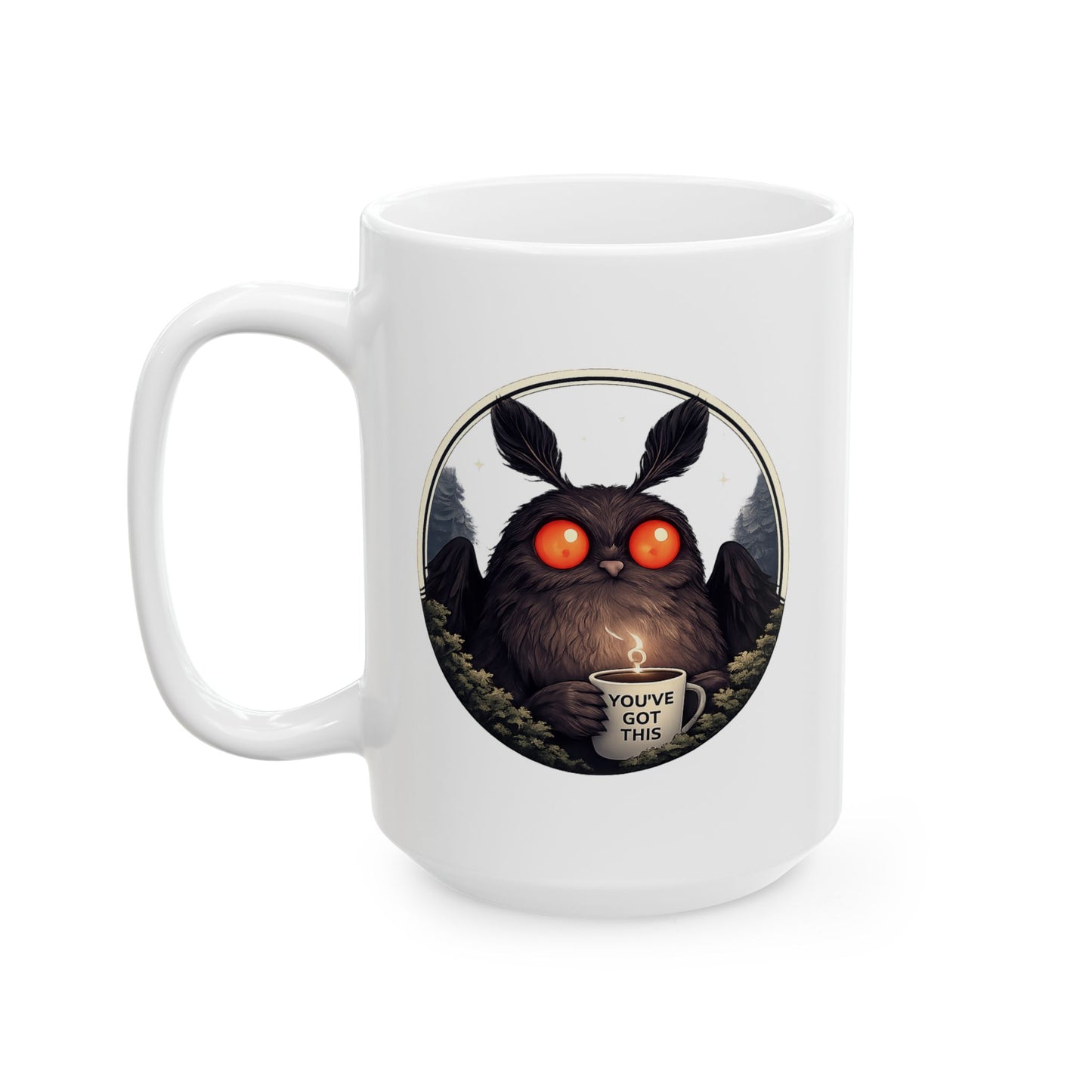 Mothman Coffee Mug | Chasing Cryptids | 11oz 15oz