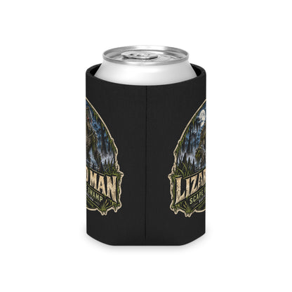 Lizard Man Can Cooler | Scape Ore Swamp South Carolina Cryptid Drink Sleeve | Reptilian Humanoid Beverage Holder | Cryptid Gift