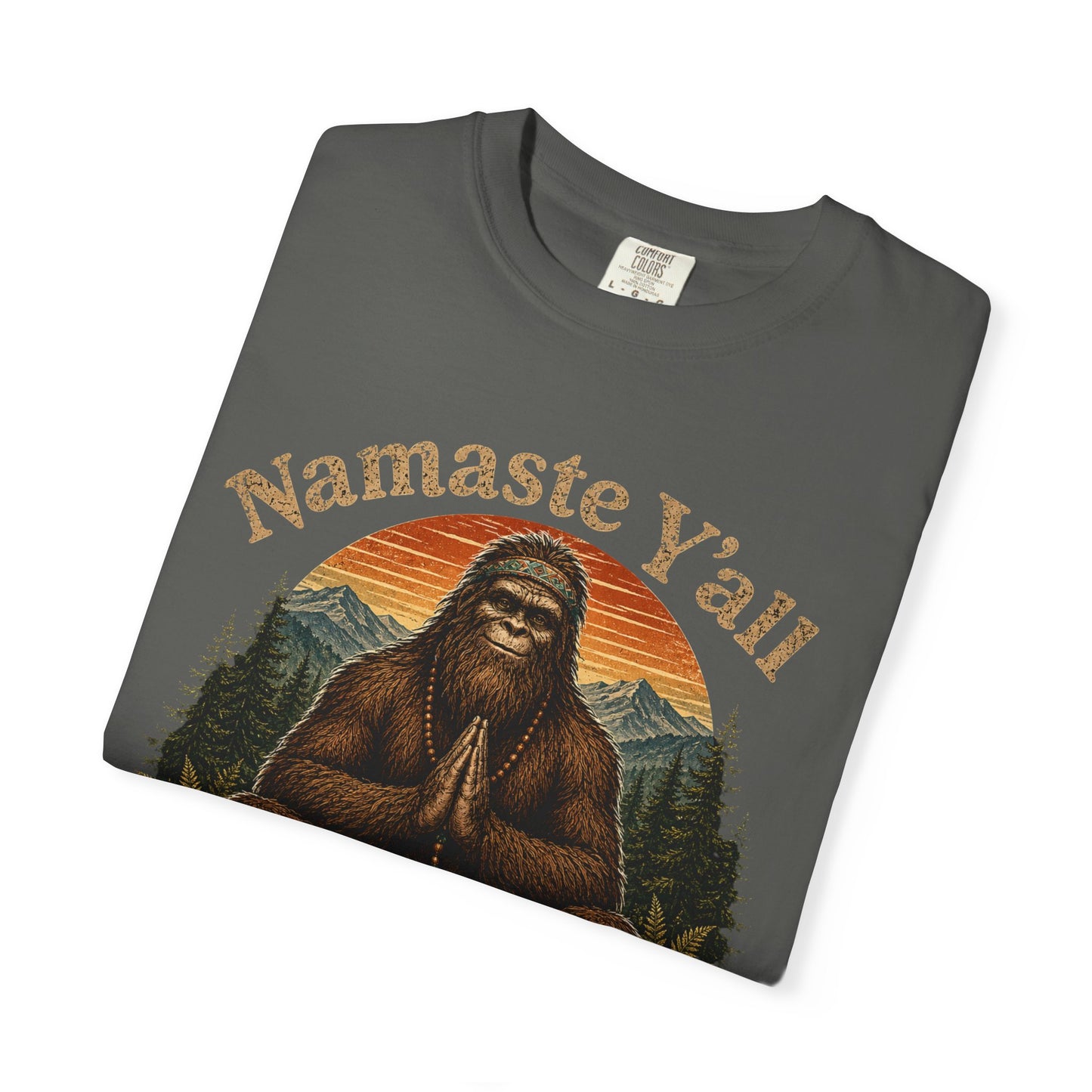 Namaste Y'all Sasquatch T-shirt | Asheville North Carolina