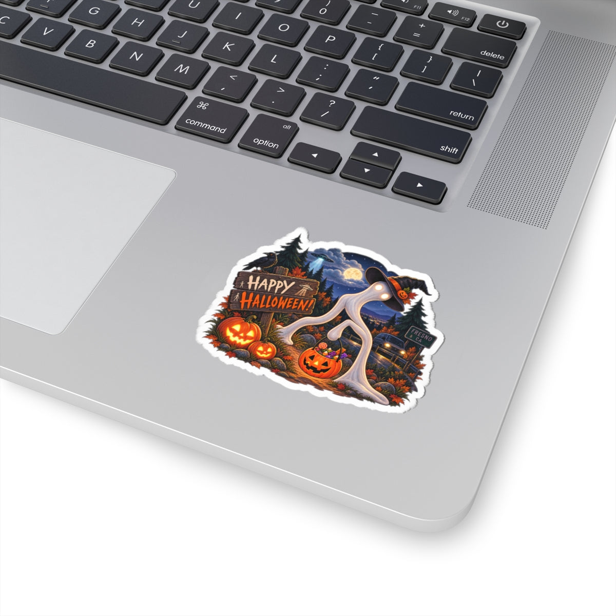 Cute Fresno Nightcrawler Halloween Sticker, Happy Halloween Cryptid Sticker, Spooky Cute Paranormal Gift