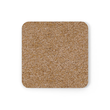 Emotional Support Mothman cork-back drink coaster