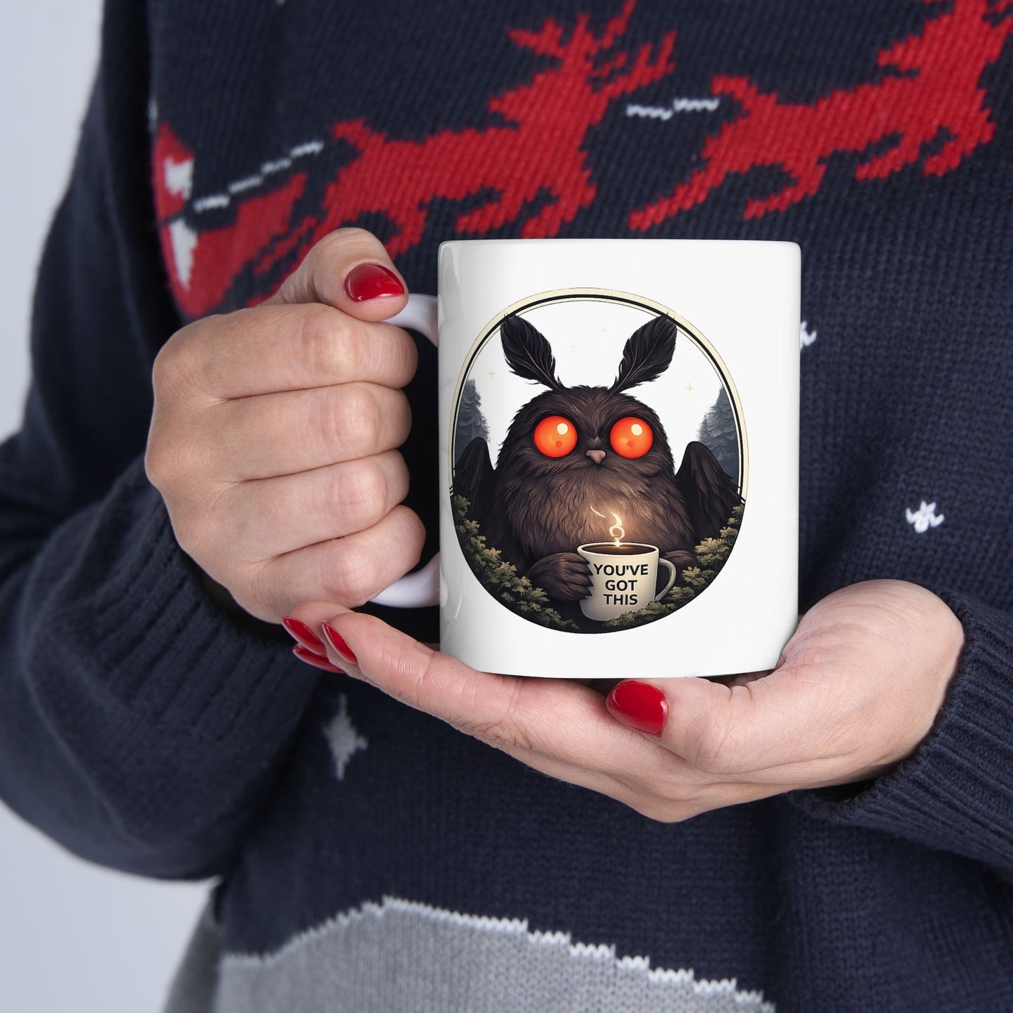 Mothman Coffee Mug | Chasing Cryptids | 11oz 15oz