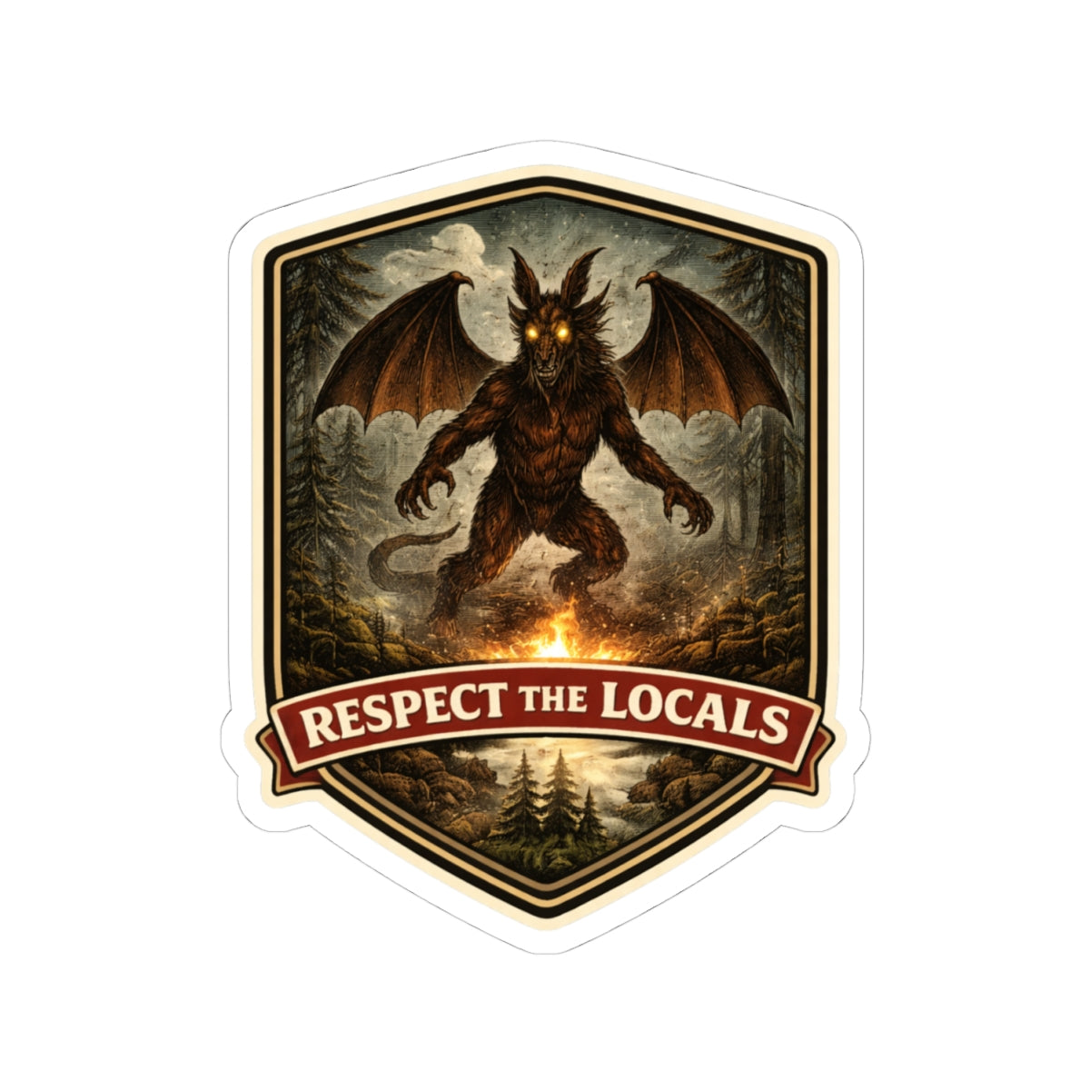 Jersey Devil Sticker | Respect The Locals | 3x3 & 4x4
