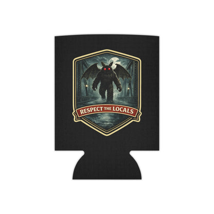 Mothman vintage badge neoprene can cooler, Respect the Locals series
