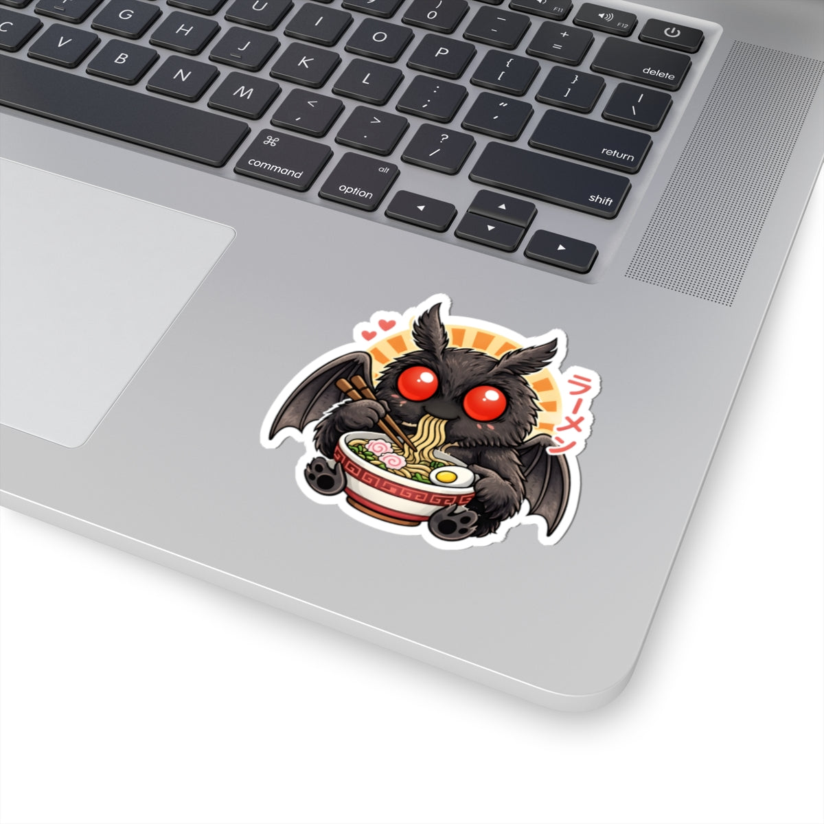 Mothman Eating Ramen Sticker | Chasing Cryptids | 3x3 & 4x4