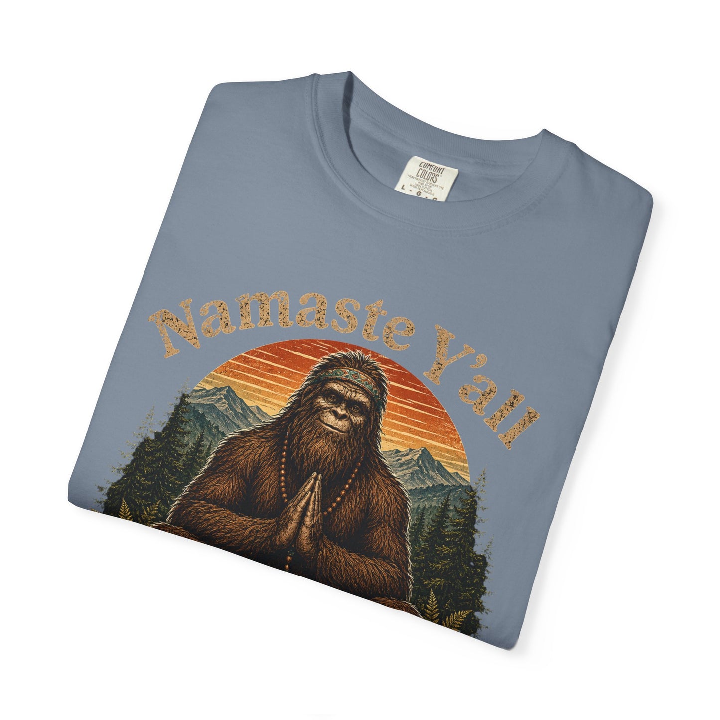 Namaste Y'all Sasquatch T-shirt | Asheville North Carolina