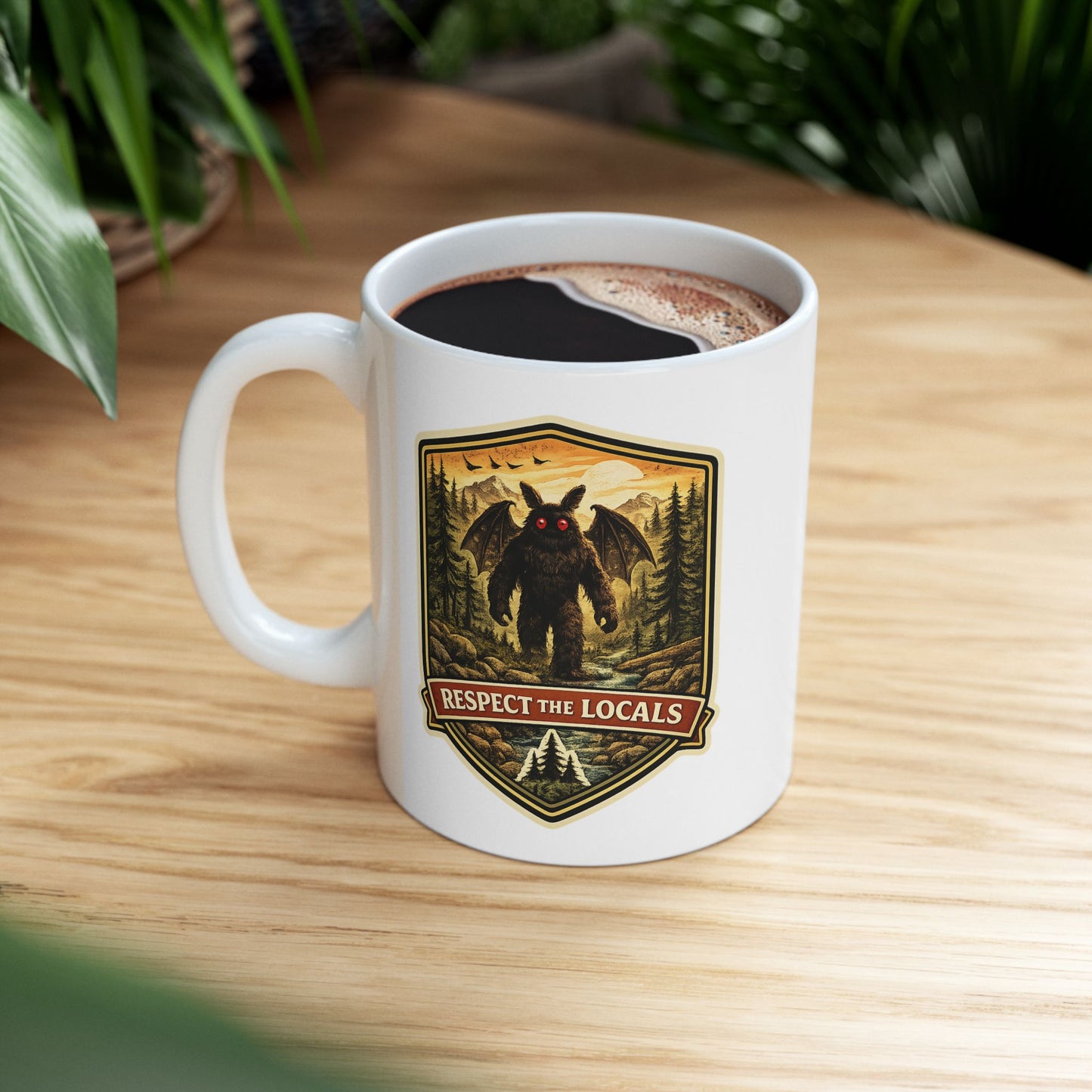 Mothman Coffee Mug | Respect the Locals | 11oz 15oz
