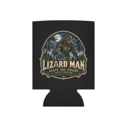 Lizard Man Can Cooler | Scape Ore Swamp South Carolina Cryptid Drink Sleeve | Reptilian Humanoid Beverage Holder | Cryptid Gift