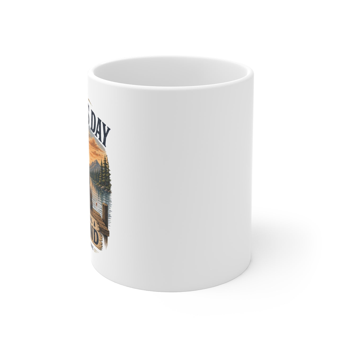 Happy Father's Day Bigfoot Dad ceramic coffee mug