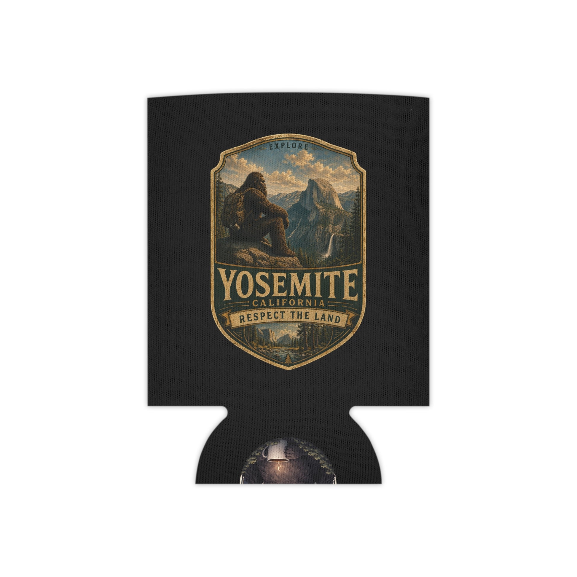 Yosemite vintage badge Bigfoot neoprene can cooler