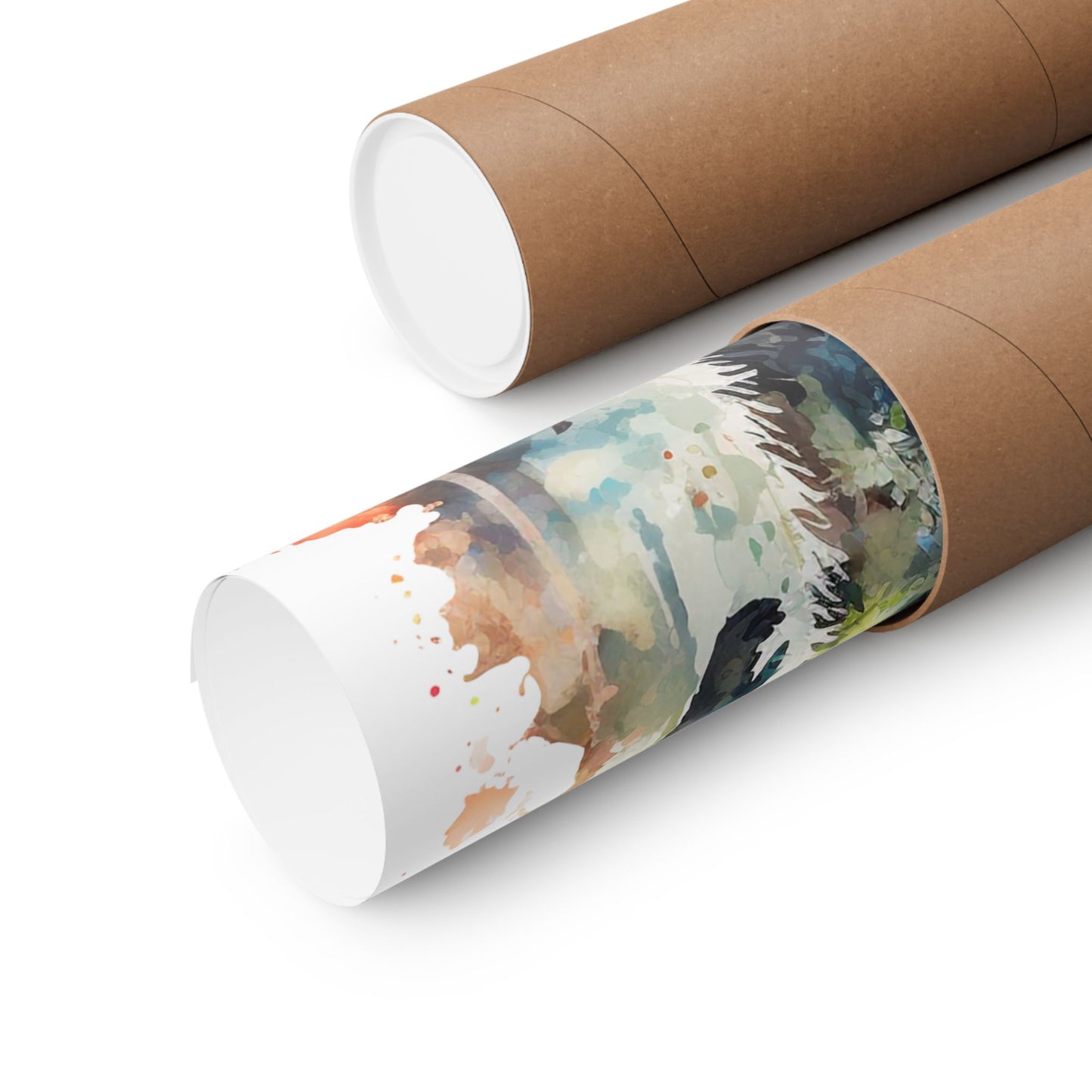 Bigfoot Art Poster -  Colorful Sasquatch Wall Decor - Matte Vertical Poster