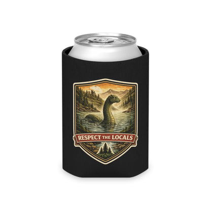 Loch Ness Monster vintage badge neoprene can cooler, Respect the Locals series