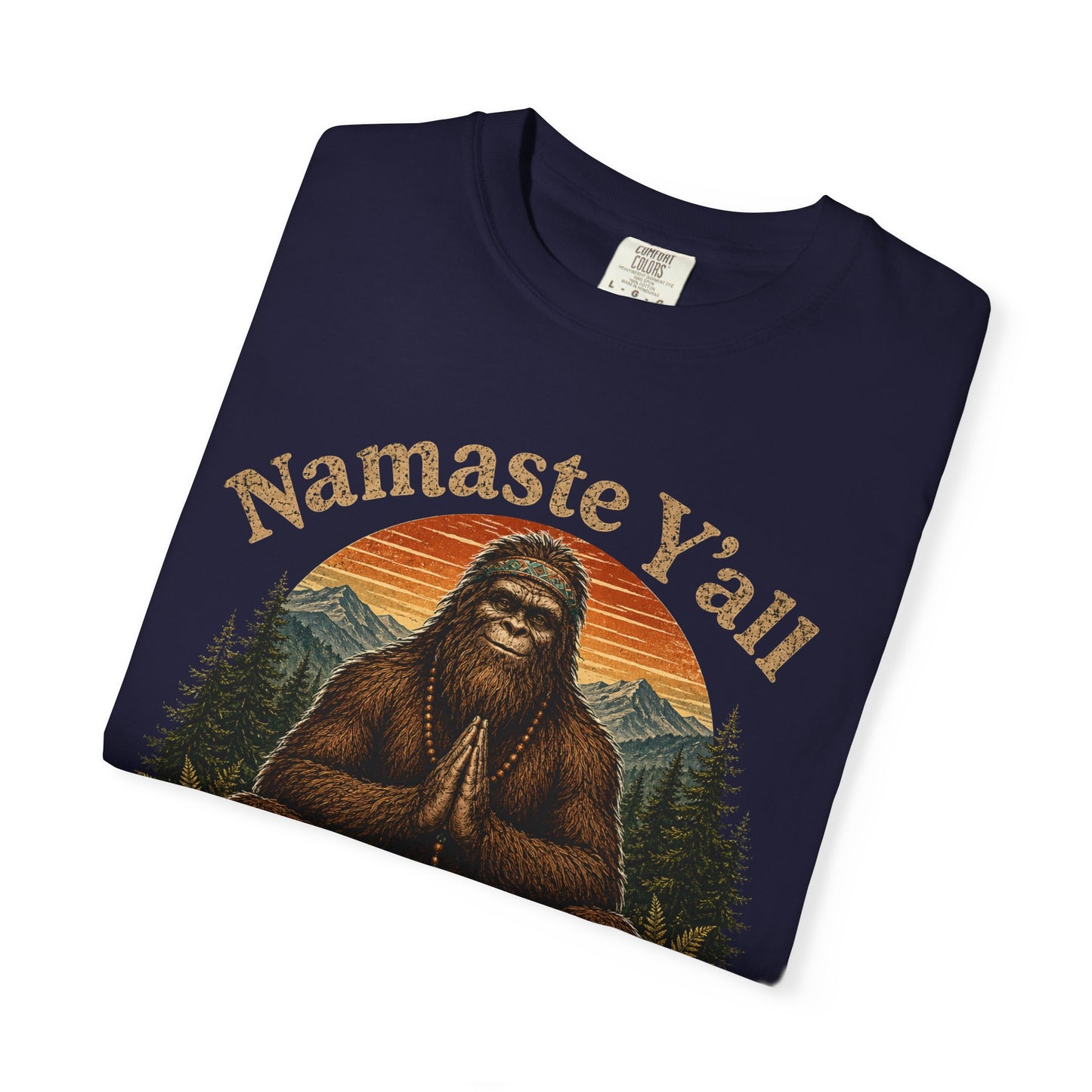 Namaste Y'all Sasquatch T-shirt | Asheville North Carolina