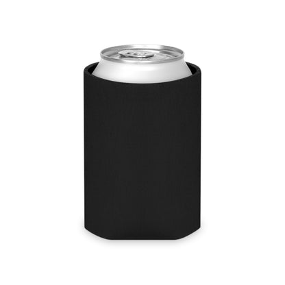 Bigfoot enjoying a mountain-view beverage neoprene can cooler, style C