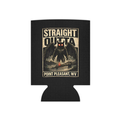 Straight Outta Mothman Point Pleasant neoprene can cooler