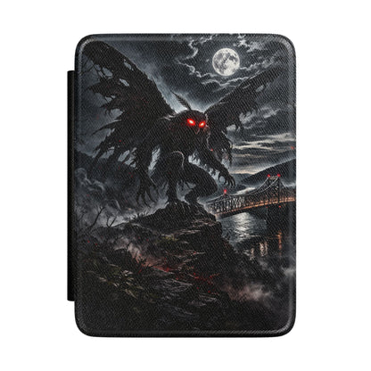 Gothic Mothman art Kindle Paperwhite case, Dark Moonlit Series
