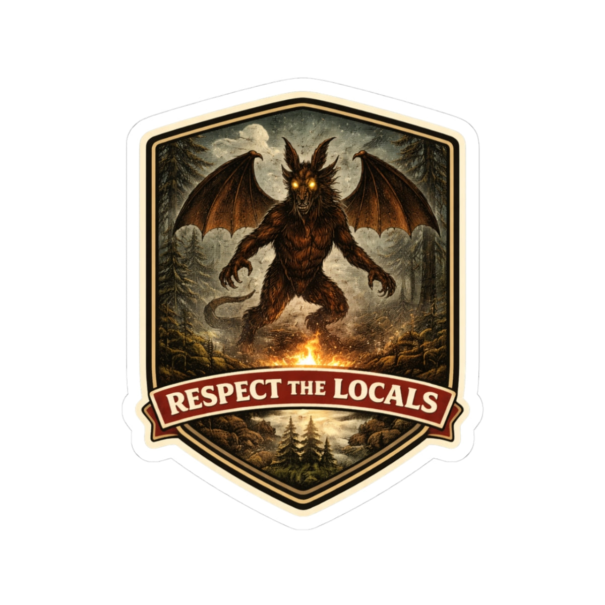 Jersey Devil Sticker | Respect The Locals | 3x3 & 4x4