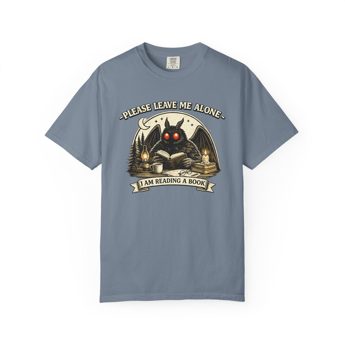 Please Leave Me Alone I Am Reading a Book Mothman T Shirt Cryptid Book Lover Tee