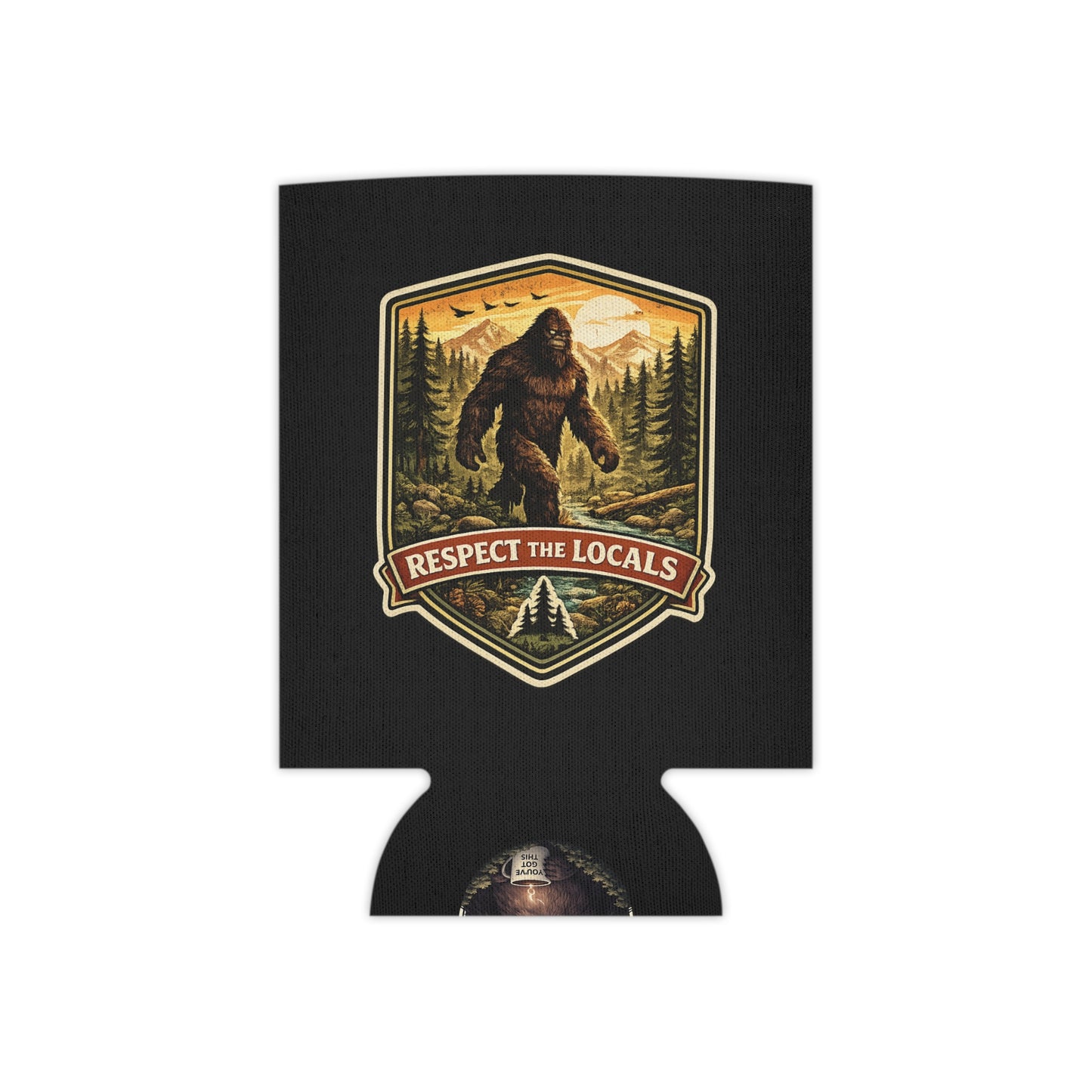 Respect the Locals Bigfoot Can Cooler | Sasquatch Beer, Camping Outdoors