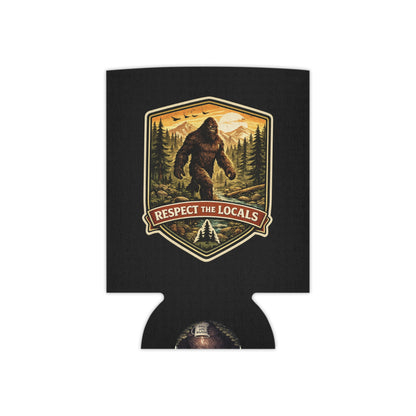 Bigfoot vintage badge neoprene can cooler, Respect the Locals series