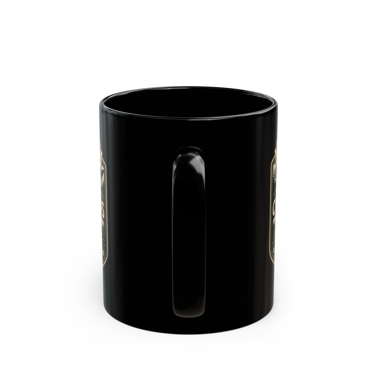 Chasing Cryptids official field research black ceramic coffee mug