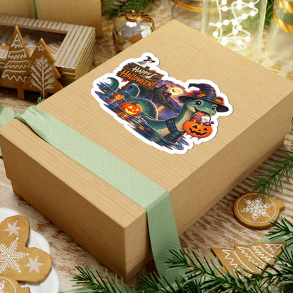 Cute Nessie Halloween Sticker, Happy Halloween Loch Ness Monster Sticker, Spooky Cute Cryptid Gift