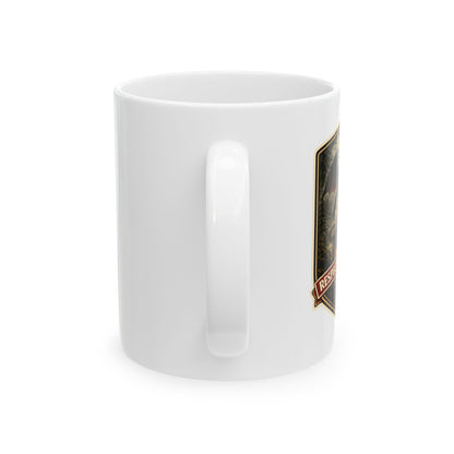 Jersey Devil vintage badge ceramic coffee mug, Respect the Locals series